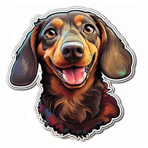 Autoaufkleber sticker dackel - sticker,