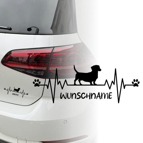 Auto aufkleber dackel - aufkleber, |