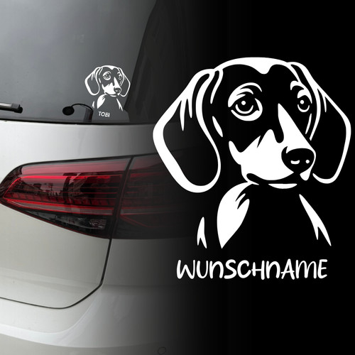 Auto aufkleber dackel - auto, |