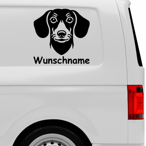 Dackel aufkleber wunschtext - dackel,