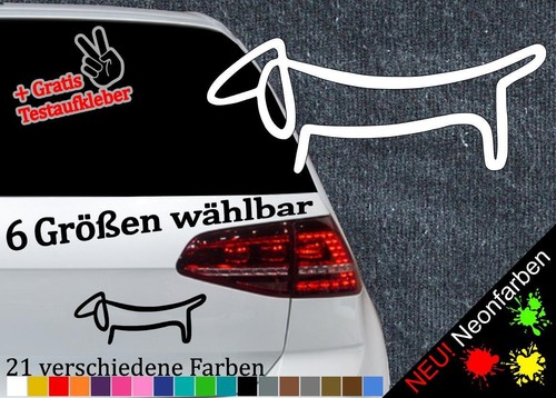 Dackel aufkleber sticker hund - dackel,