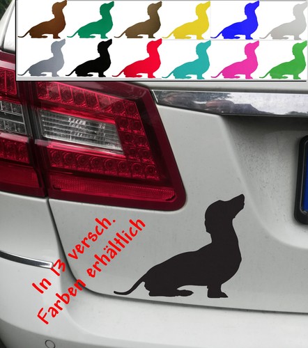 Autoaufkleber hund dackel - -,