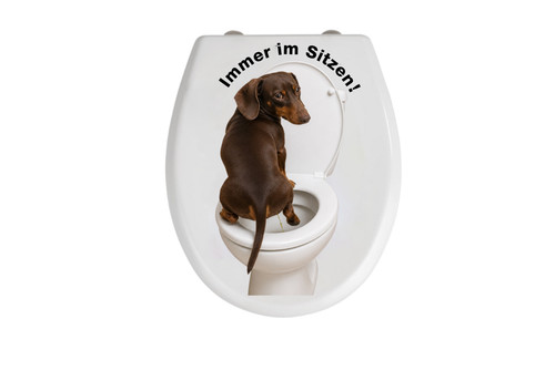 Toiletten deckel dackel - toiletten,