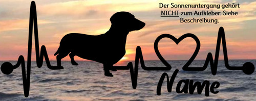 Aufkleber hund dackel - aufkleber,