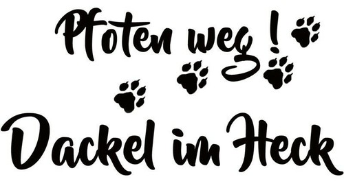 Dackel teckel autoaufkleber - dackel,