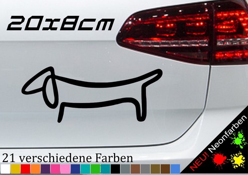 Dackel aufkleber sticker - dackel,