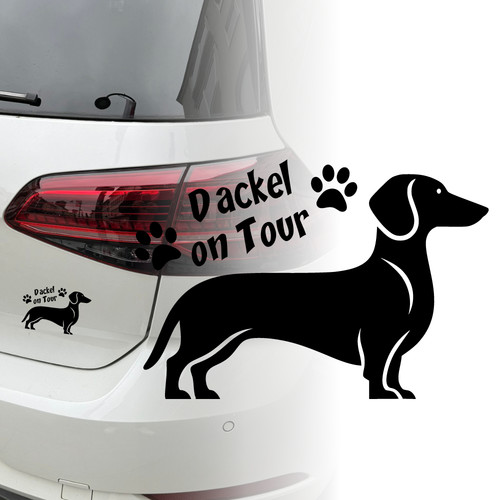 Auto aufkleber dackel - auto, on